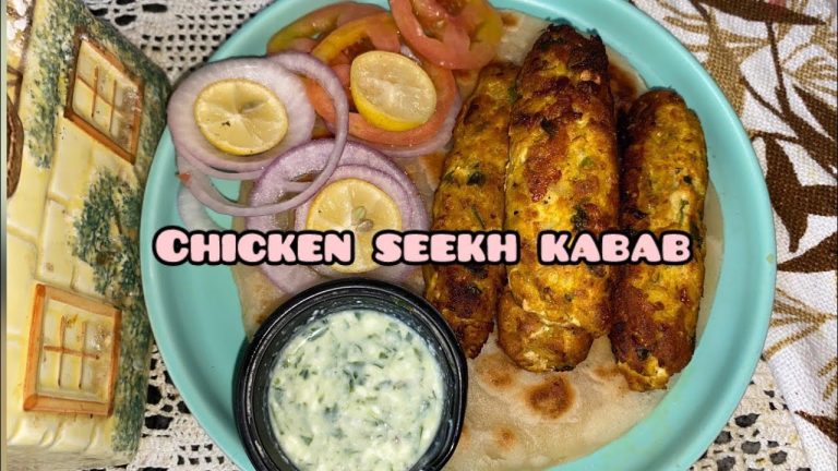 Chicken Seekh Kabab Recipe / Seekh Kabab Banane Ka Tarika / Chicken Kabab Recipe by yummy food stuff