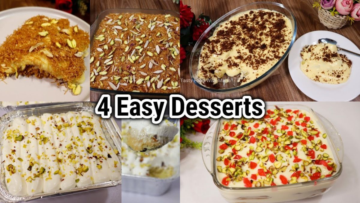 4 Easy & Tasty Dessert Recipes 😍 That Melts In Your Mouth By Tasty Food With Maria