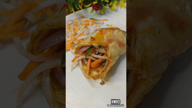 Egg kathi roll recipe #foods #cooking #recipes #short #hmro