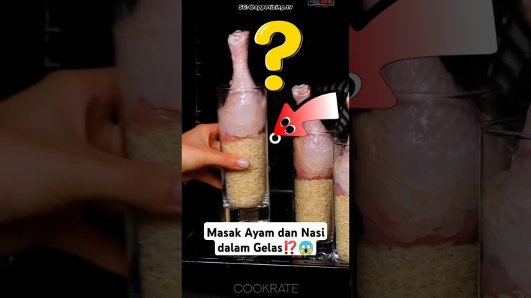 Masak Ayam dan Nasi dalam Gelas⁉️😱 #shorts