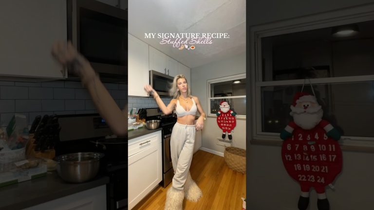 MY STUFFED SHELL RECIPE 🐚🤤🤌🏼 #DinnerIdeas | Single Mom Vlogs