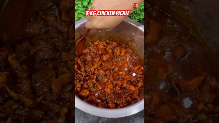 3 KG chicken pickle #shorts #shortvideo #chickenpickle #pickle #ytshorts #youtubeshorts