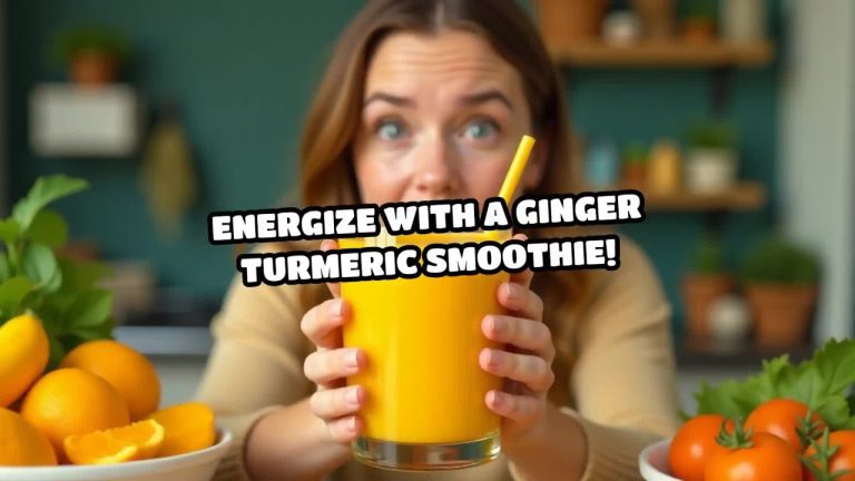 Energize with a Ginger Turmeric Smoothie!