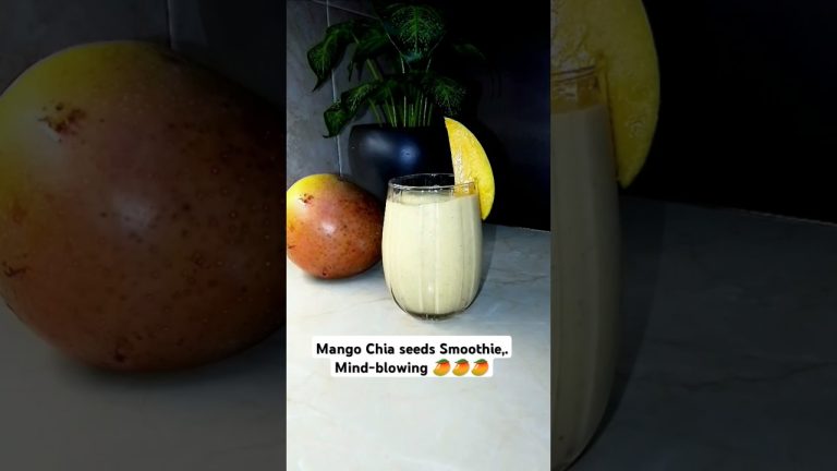MIND BLOWING Mango Chia Seeds Smoothie Recipe You Won't Believe!#healthyrecipe#smoothie #shorts