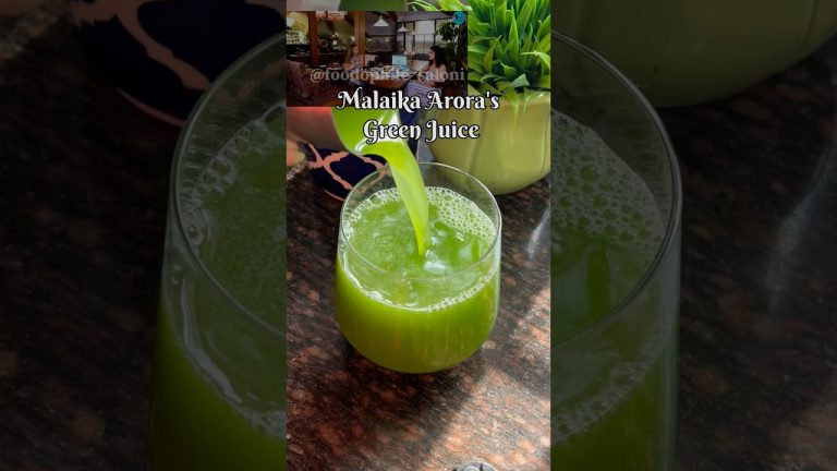Malaika Arora's Morning Green juice recipe #greenjuice #healthyjuice #shortsvideo #malaikaarora