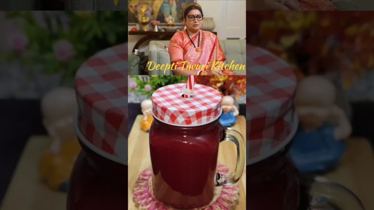 Smriti Irani Healthy Veggies Juice😋 #youtubeshorts #shorts #shortsfeeds #easyrecipe