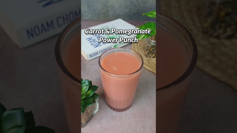 Glow Pomegranate & Carrot Drink #pomogranate #juice #smoothie #skincare #skinglow
