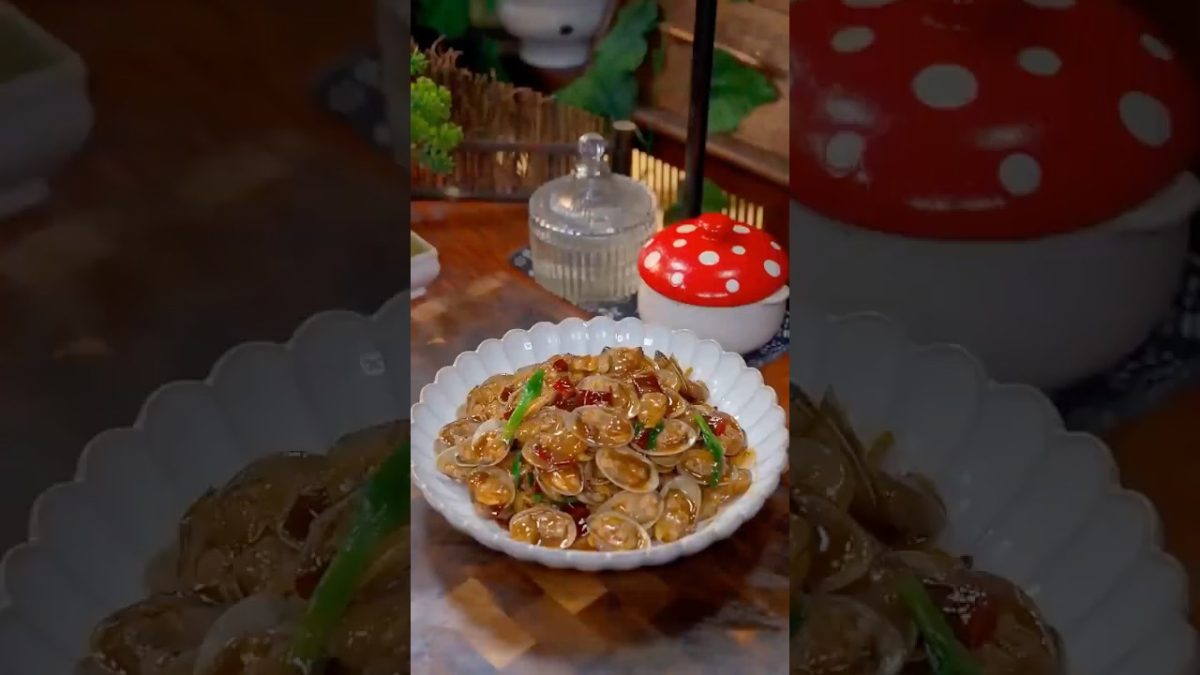 this spicy clams tastes fantastic!#food #chinesefood #recipe #chineserecipe #seafood #cooking #yummy