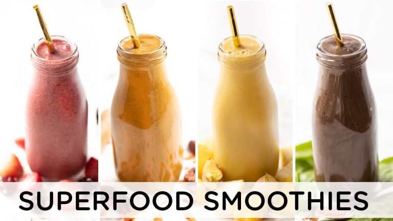 SUPERFOOD SMOOTHIES | 4 Easy Recipes for Fall