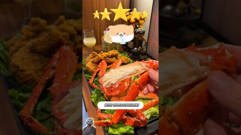 Succulent King Crab Legs: Pure Seafood Bliss! 🦀🔥