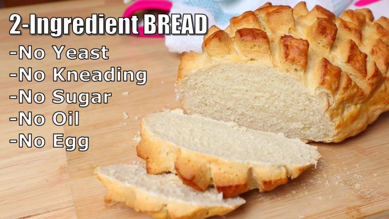 A New Quick and Easiest 2-Ingredient Bread To Make: No Yeast, NO Knead Bread Recipe with Simple Tips