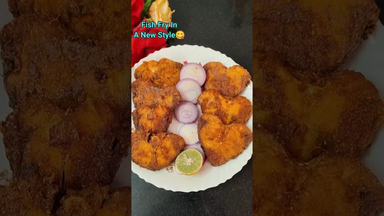 Crispy and Spicy Fish Fry Recipe in New Style 🌶️🍋#aafiqcreations #recipe fish fry#YouTube# short