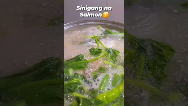 Sinigang na Salmon #cooking #ulamoftheday #cookingseafood #food #seafoodrecipes #seafood #pinoyfood