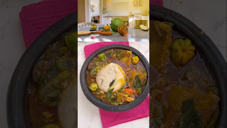 Fish & Okra Soup #soup #food #best #recipe #foodshorts #fish #cooking