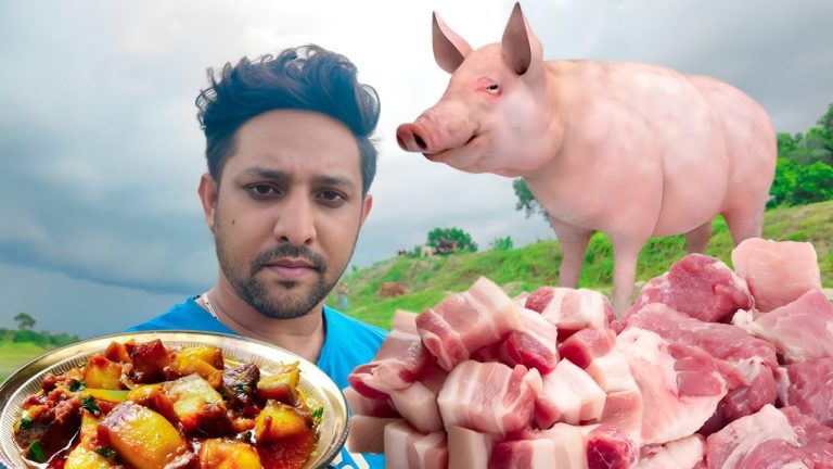 Spicy Masala Pork Curry Recipe | Pork Curry | Pork Masala Curry Recipe Cooking in Village