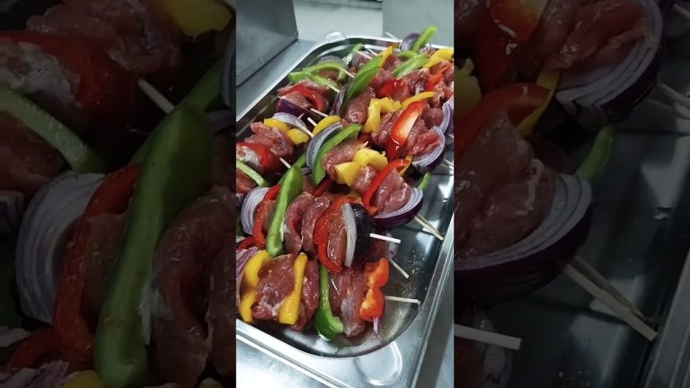 JUICY🔥Pork Skewers Recipe: Perfect for Grilling!” #food #cooking #easyrecipe #bbq #foodlover #foodie