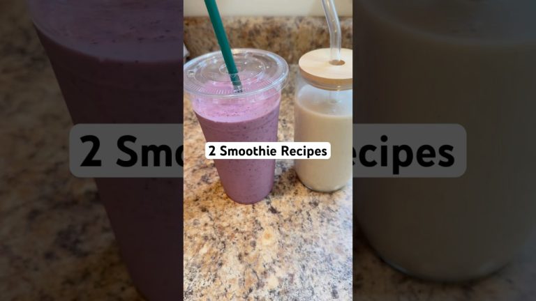 2 Easy Smoothie Recipes | Banana & Berry! 🍌🍓✨