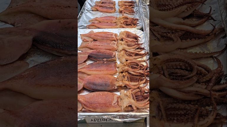 Grilled Squid – Korean Street Food #shorts