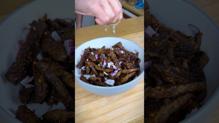 Beef dry fry AKA BDF | easy lunch dinner recipes #oddlysatisfyjng #asmr