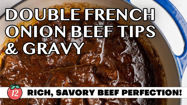 Double French Onion Beef Tips and Gravy Recipe