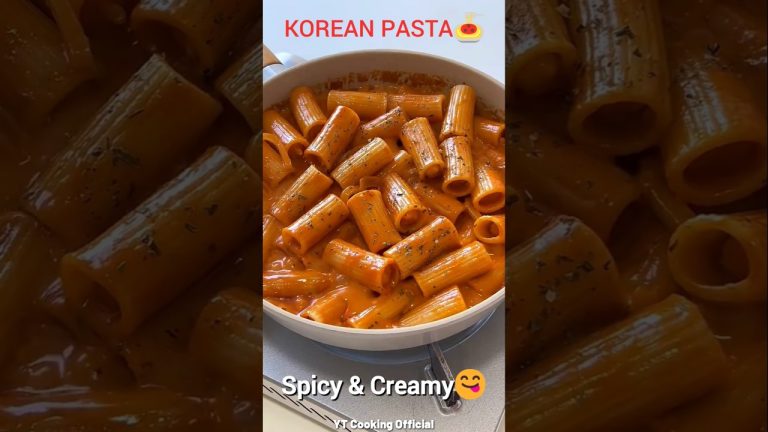Pasta Recipe | Korean Pasta Recipe🍝 Spicy & Cream!😍 #shorts #pasta