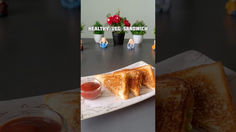 Healthy Veg Sandwich #shorts #recipe #sandwich #bread
