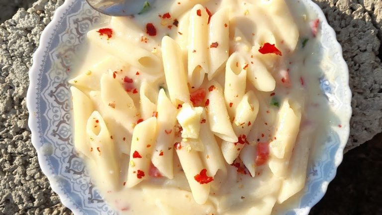 white sauce pasta/easy and tasty pasta recipe