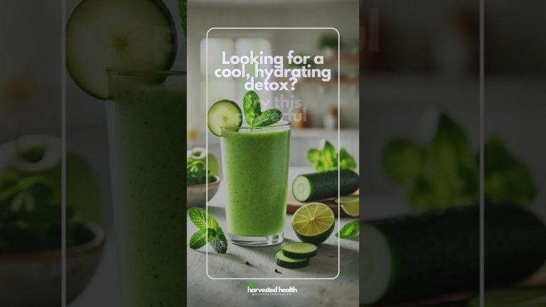 Cucumber Mint Detox Smoothie #detoxsmoothie