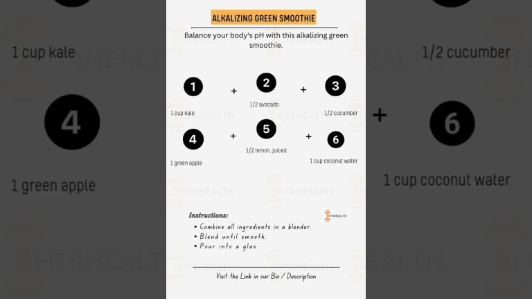 How to make an alkaline smoothie Recipe | High alkaline smoothie recipes #shorts