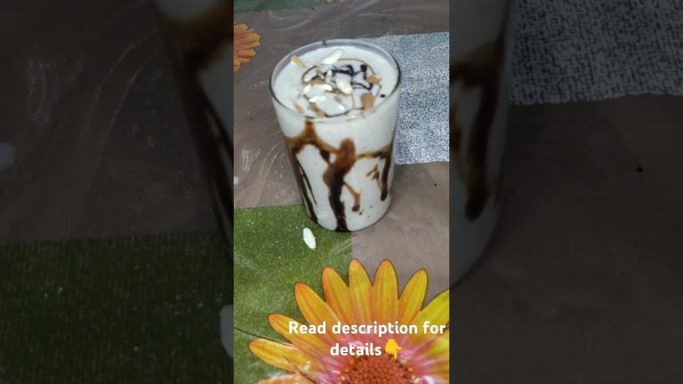 Healthy banana dry fruits shake | kitchen queen | #shortvideo #recipe