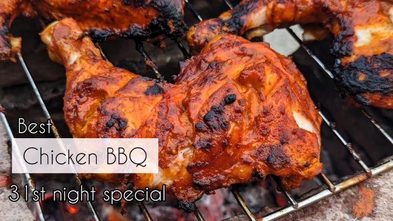 𝟯𝟭𝘀𝘁 𝗡𝗶𝗴𝗵𝘁 𝗦𝗽𝗲𝗰𝗶𝗮𝗹! 🍗🔥Chicken BBQ smokey flavor || চিকেন বারবিকিউ || 🥳 without BBQ oven #chickenbbq
