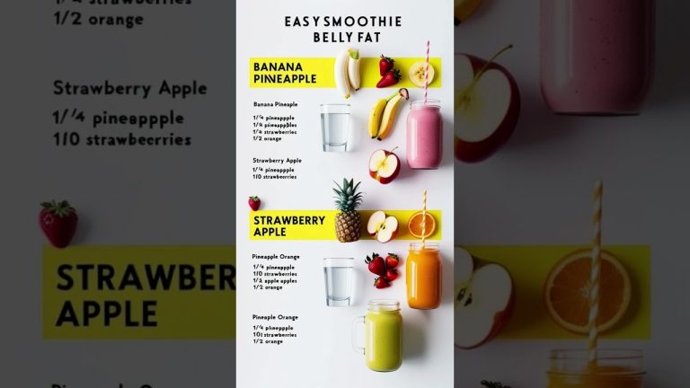Easy Smoothie Recipes to Target Belly Fat #shorts