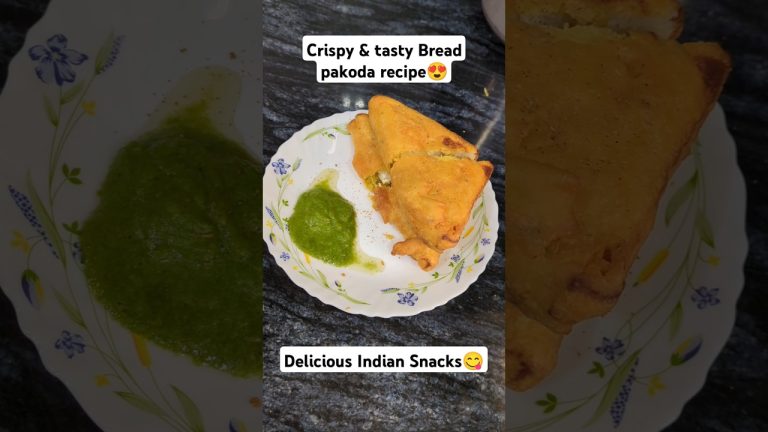 Paneer wala bread pakoda recipe😍 #breadpakoda #paneer #recipe #food #snacks #shorts #trending #viral