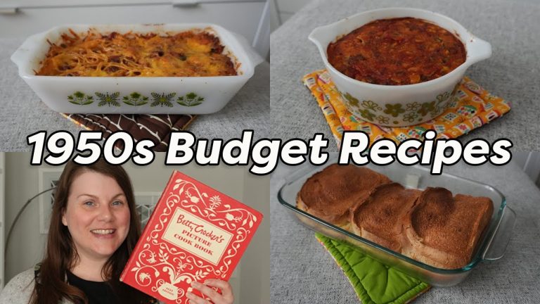 1950s BUDGET RECIPES 🍽️ Easy Low Cost Dinner Ideas!