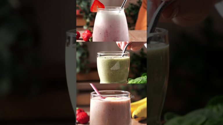 3 smoothies con fresas congeladas | kiwilimón recetas