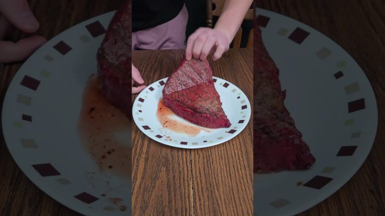 Cutting a Reverse Seared Steak