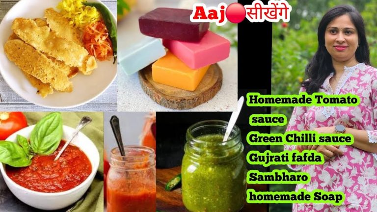 🔴LIVE Homemade Fresh Tomato Sauce, Green Chilli Sauce, Gujrati Fafda Sambharo Recipe Homemade Soap