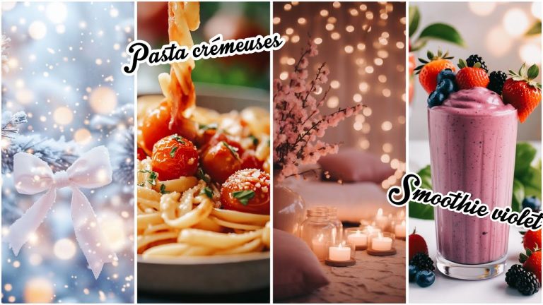 { 3 RECETTES FACILES 💜 5 } PASTA CRÉMEUSES, SMOOTHIE VIOLET & PURÉE D’ENDIVES ✨