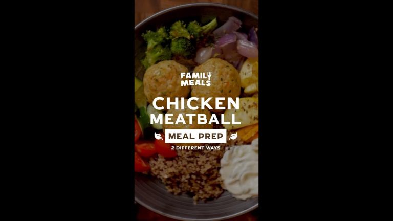 Family Meals: Chicken Meatballs