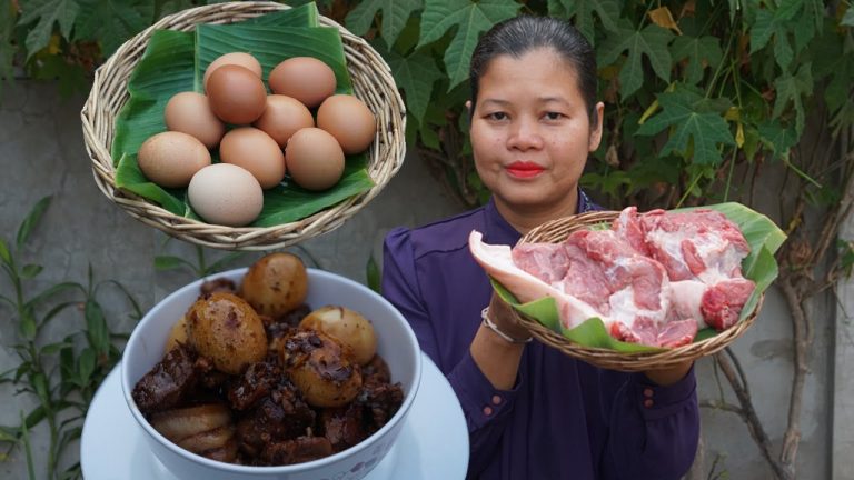 Cooking  pork and chicken eggs recipe – Simple cooking channel