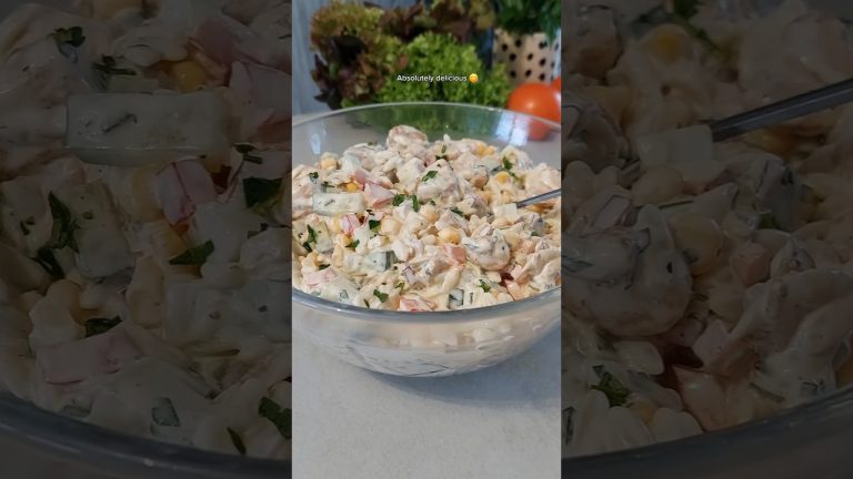 Chicken and Orzo salad 🥗 😋 #shorts