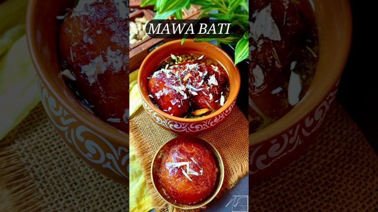 Mawa Bati | Stuffed Gulab Jamun | Mava Bati | Rajasthani Sweet Recipe | Mawa Baati Recipe | #shorts