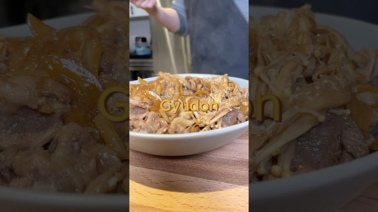 Gyudon- Japanese beef rice bowl in 20 minutes!