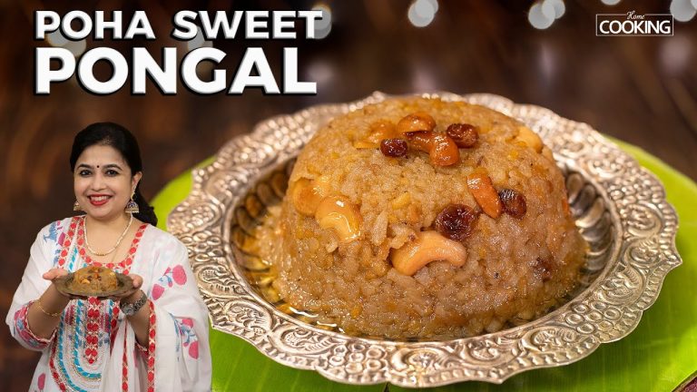 Poha Sweet Pongal | Aval Pongal | Sakkara Pongal | Festival Sweets | Poha Recipes
