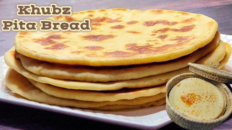 Arabic Bread khubz (Kuboos) | Pita Bread | Mediterranean Flat Bread | Shawarma Bread #shortsviral