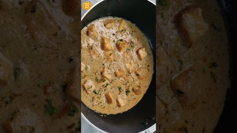 White Paneer Korma Recipe by Cook With Zain