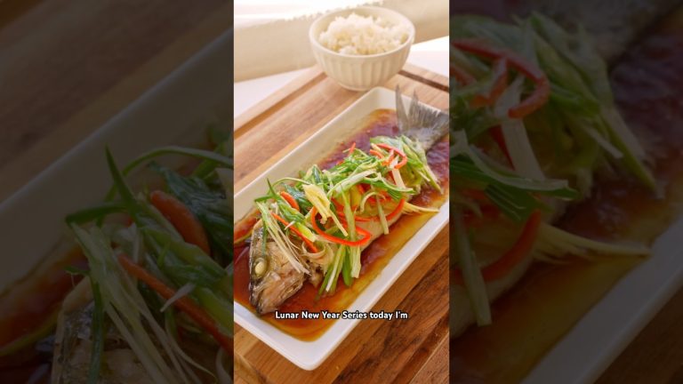 Day 2/12 Lunar New Year Recipes – Chinese Steamed Whole Fish
