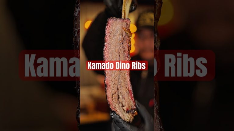 Kamado Dino Ribs #beefribs #smokedribs #bbqribs #cookbook #bbqfood #tftibbq