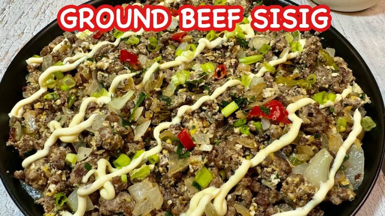 Creamy Beef Giniling Sisig |Delicious and Flavorful Ground Beef Sisig Recipe To Try Now!