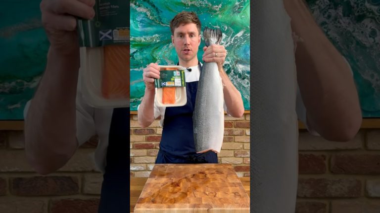 STOP BUYING YOUR FISH PORTIONED. Here’s how to prep it. #salmon #prep #basic #skills #fish #chef